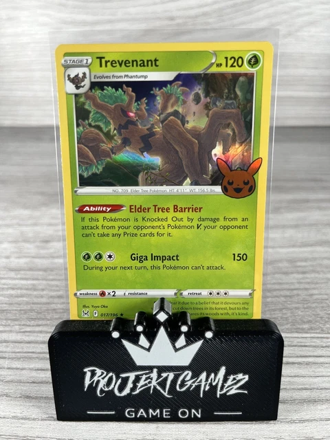 017/196 Trevenant Rare Holo Card Trick or Trade 2023 Pokemon TCG