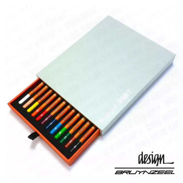Bruynzeel Design - Haute Qualité Crayons de Couleur - Artiste Boite De 12