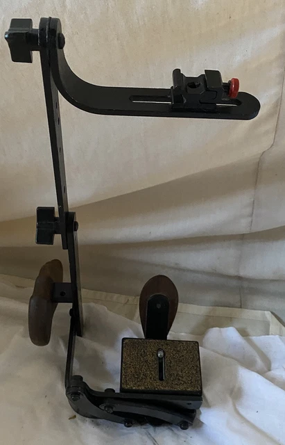 REDUCED Stroboframe Handle W/ Flip, 2 Wood Brackets And A Flash Shoe