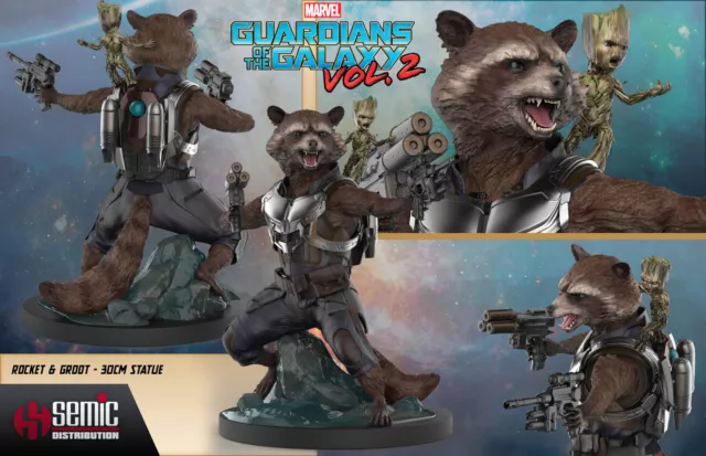 Marvel - Figurine Rocket & Baby Groot résine - Guardians of the Galaxy Vol.2