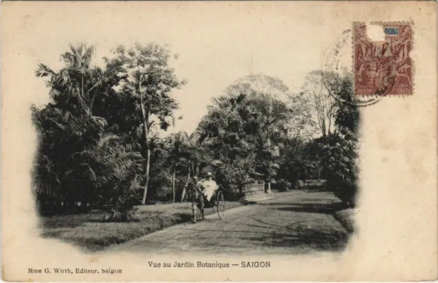 CPA AK Saigon Vue au Jardin Botanique VIETNAM-INDOCHINA (1105395)