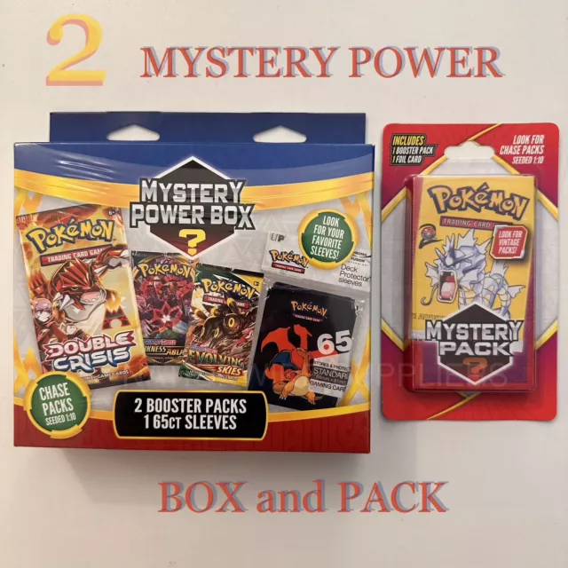 Pokemon TCG: Mystery Power Box #1 - 5 Booster Pack + A Foil Card + Factory  Sealed Pack