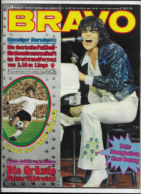 BRAVO Nr.14 vom 28.3.1974 Jürgen Drews, Donny Osmond, Marcella, Cindy & Bert