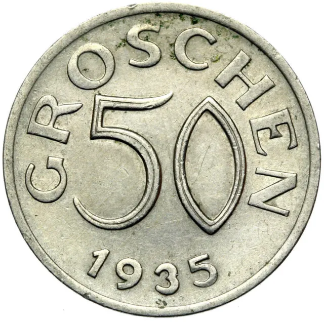 Austria Austria - Coin - 50 Groschen 1935 - Vienna - CONSERVATION!