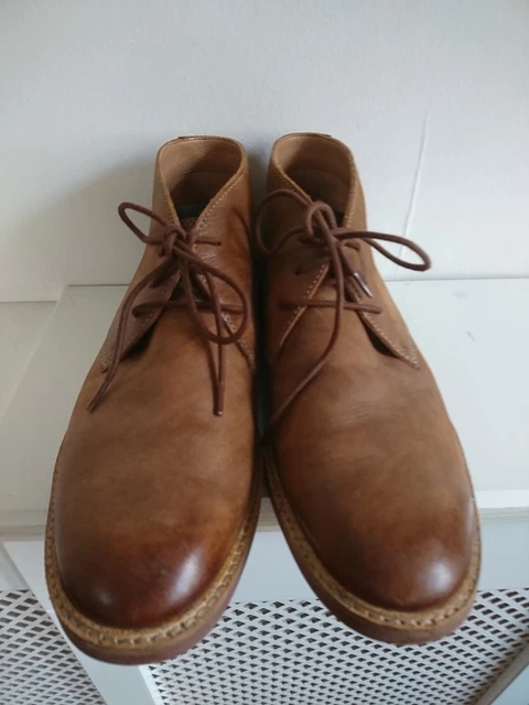 clarks tan leather desert boots