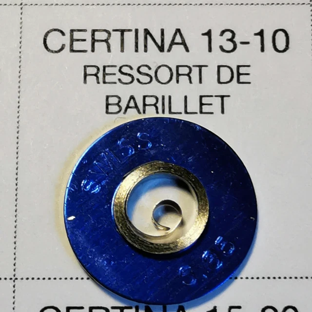RESSORT DE BARILLET (MAINSPRING) Vulcain Calibre 140/141/142 - Référence Lapanouse 311 - New Old Stock (NOS) Neuf