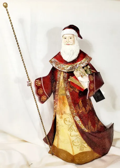 Large Robert Stanley Collectables, 18" Metal Santa, Father Christmas Figurine,