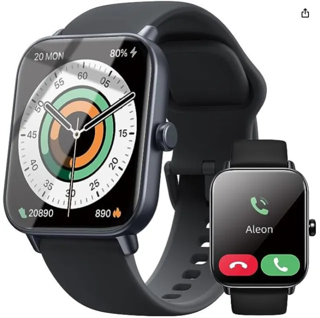 Smartwatch Uomo Donna, 1.8'' Smart watch con Effettua/Risposta 2023 NEW