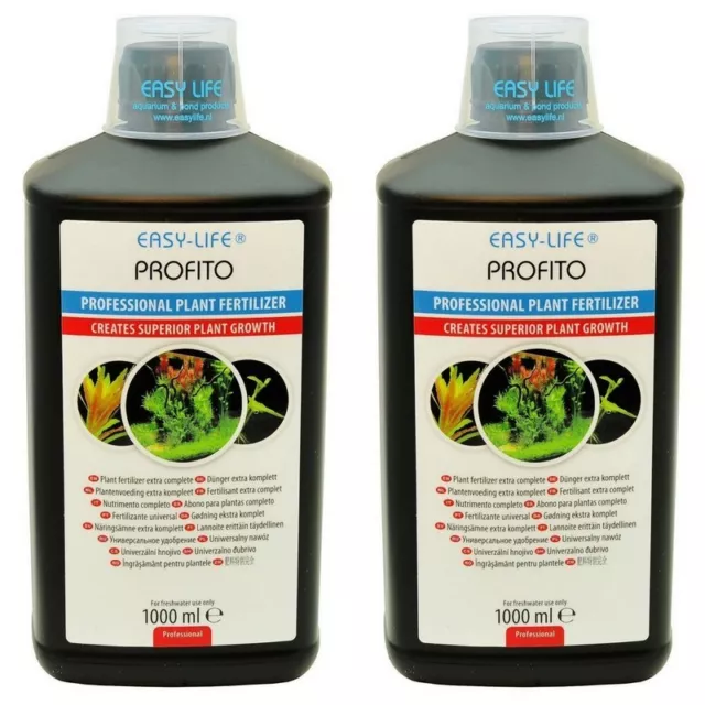 2x1000ml Easy Life Profito Engrais Aquariums Étang Plege Aliments Nutritifs