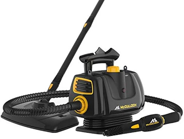 McCulloch MC1270 Portable Power Cleaner with Floor Mop, Variable Steaming,16 Pcs