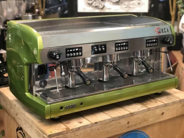 Wega Polaris 3 Group Metallic Green Espresso Coffee Machine Commercial Wholesale