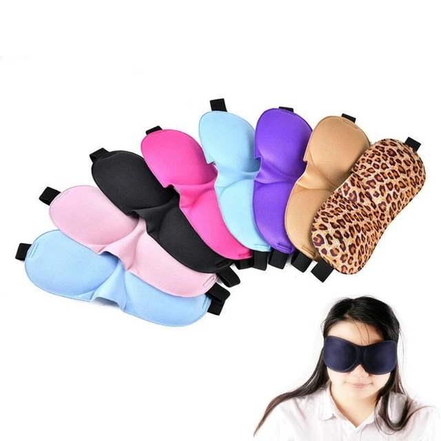 Masque de nuit sommeil 3D cache yeux Doux relaxation voyage anti lumière fatigue
