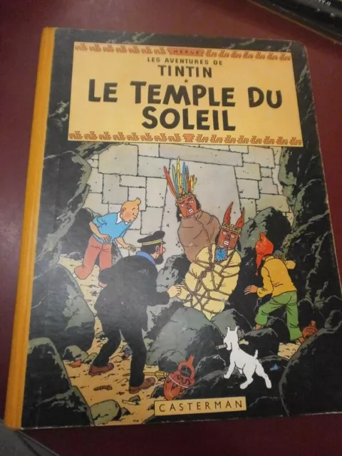 Hergé les aventures de Tintin. Le Temple du Soleil Casterman, Plat B 29 1960/61.