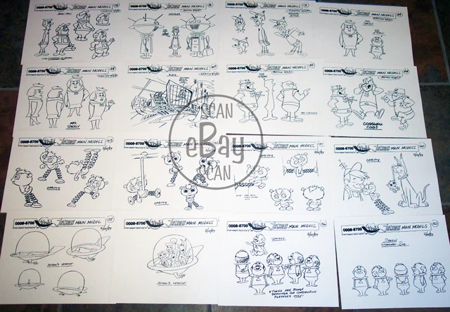THE JETSONS NEW ANIMATORS' MODEL SHEETS HANNA BARBERA Artist Reference ...