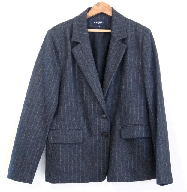 Veste Grise laine femme à carreaux - Made in France