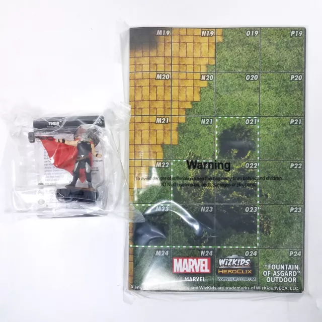 Marvel Heroclix Avengers War of The Realms Play at Home Kit Thor & Map *NEW*