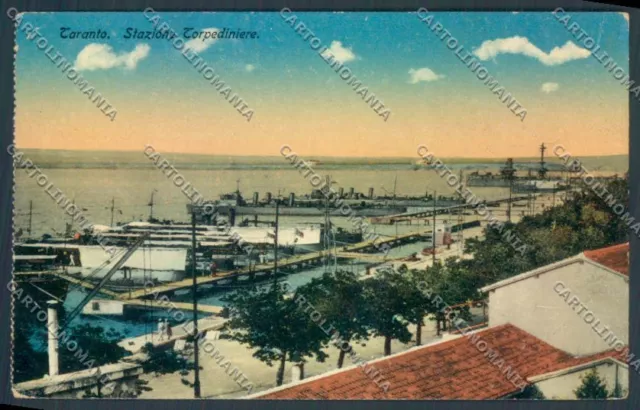 Taranto Città Stazione Torpediniere cartolina ZB6538