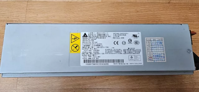 39Y7387 Ibm / Delta Alimentation 920W Échange À Chaud Pour Ibm System X3400 M3