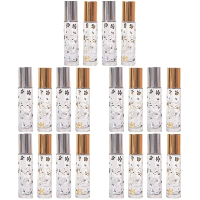 20 Pcs Bicchiere Bottiglia Rullo Viaggiare Campione Di Profumo Piccolo Terrario