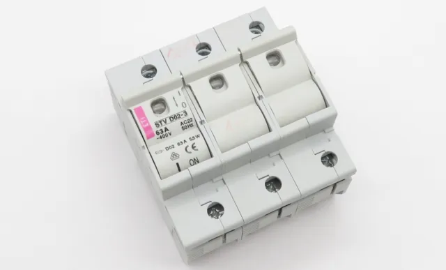 ETI fused load isolator Linocur STV D02-3 load isolator 400V 63A 3p