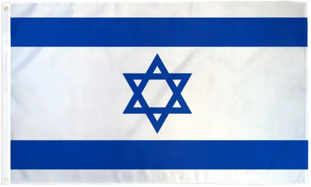 3x5 pies bandera de Israel - banderas nacionales israelíes poliéster APOYAMOS ISRAEL GAZA