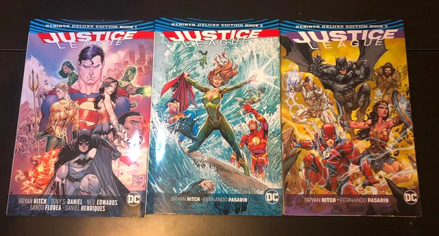 DC Universe Justice League Rebirth Vol 1-3 Deluxe Hardcover HC Graphic Novels