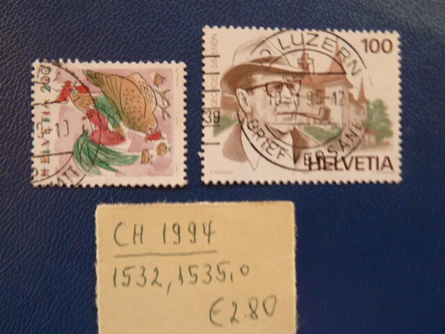 Schweiz 1994, Lot aus dem Jahr 1994, Michel 1532, 1535, o