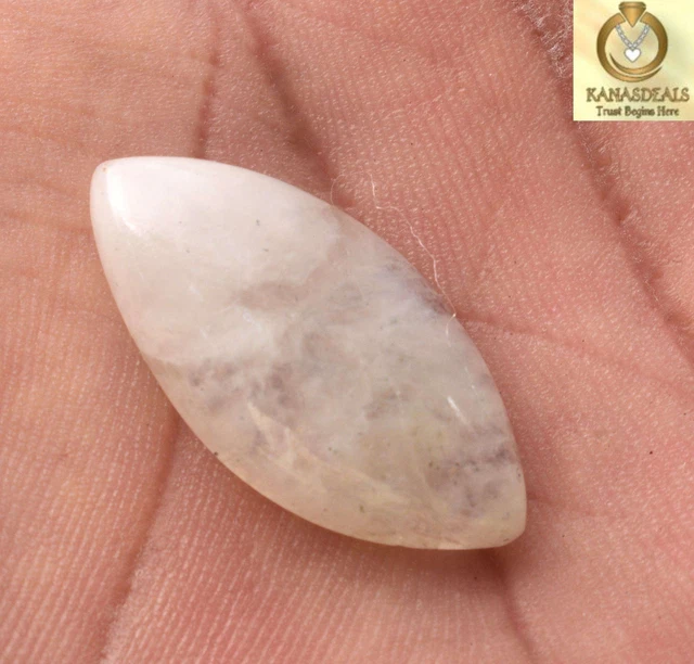 23.5 Cts Rainbow Moonstone Cabochon Wonderful Loose Gemstone 30*15 mm CTS-99344