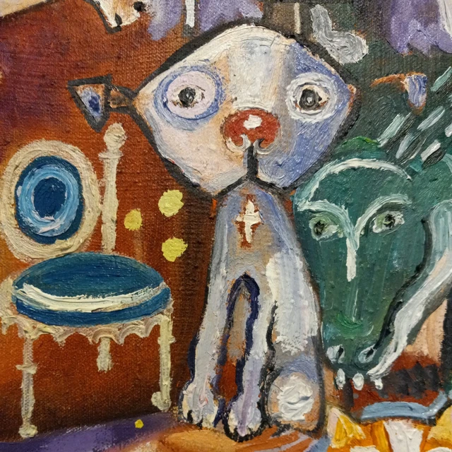 American Scene 28x30 Oil Painting on Canvas, Stretched  Ready to Frame 2