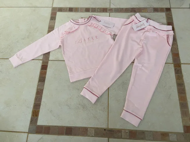 Set top jogger rosa per ragazze Ted Baker 4-5 anni nuovo con etichette