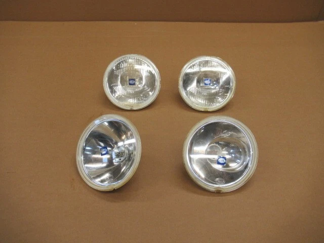Lampade spot Hella Rallye 1000, set di 4, ricambi auto rally ideali.