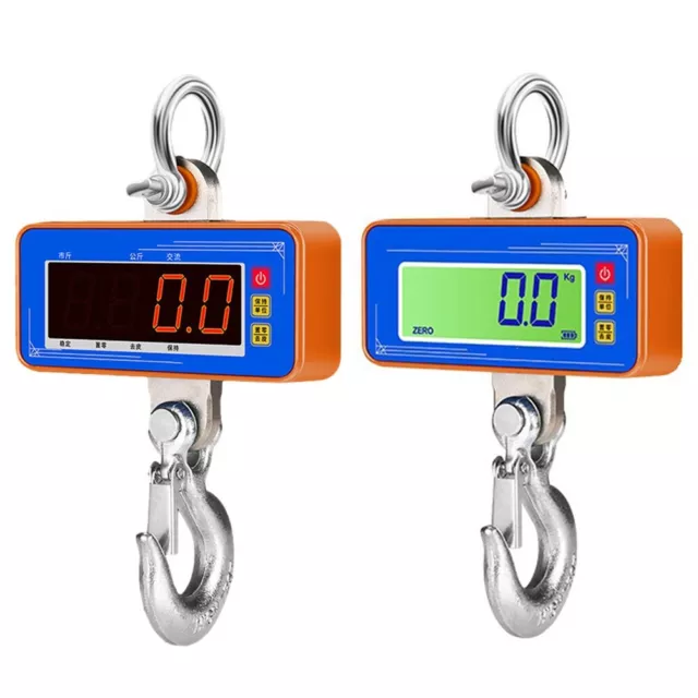 Upgraded Waterproof Hanging Scale 1000kg Remote Control Clear LED/LCD Display