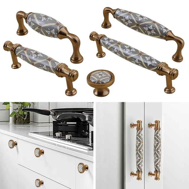 meubles Céramique Poignée de porte Boutons de tiroir Le Cabinet tire Garde-robe