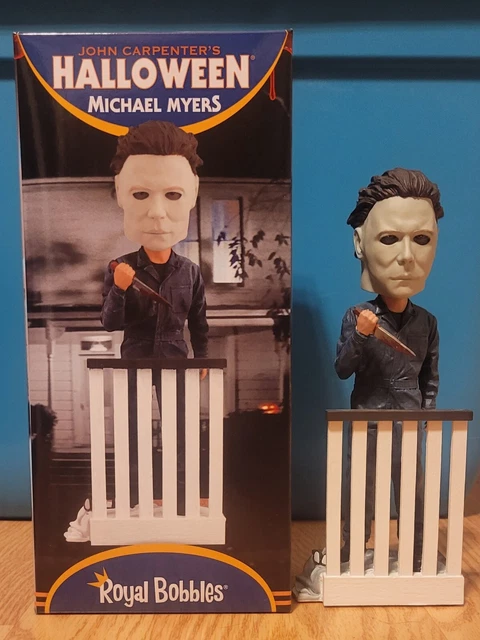 Royal Bobbles Halloween Michael Myers Bobblehead Figurine Railing