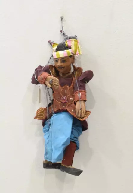 Puppet Marionette Wood Burmese Puppet Folk Art