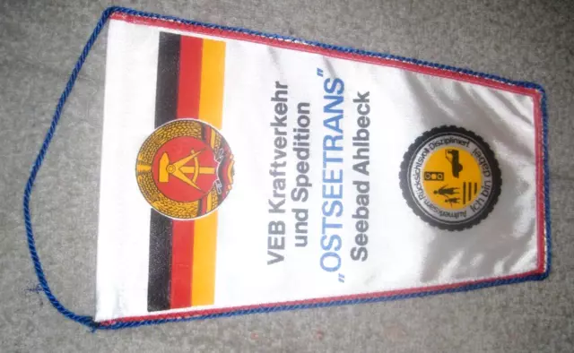 DDR Wimpel  Ostseebad Ahlbeck  VEB Kraftverkehr Ostseetrans  25 Jahre 1978
