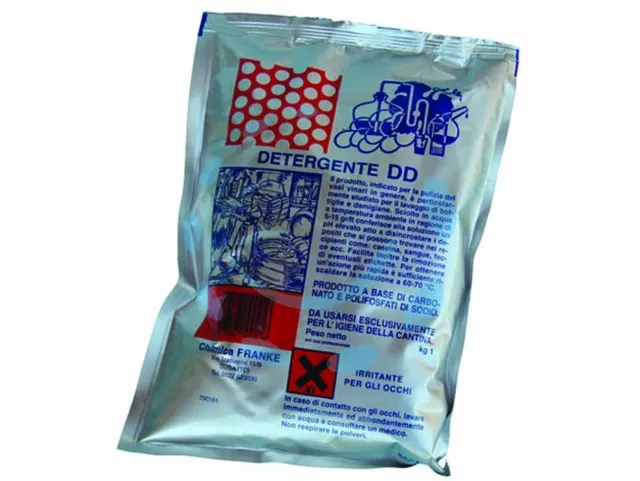 DETERGENTE PER BOTTI in polvere bianca priva di odore  5 KG - FER 123679