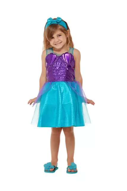 Smiffys Toddler Mermaid Book Day Kids Childs Fancy Dress Costume 3