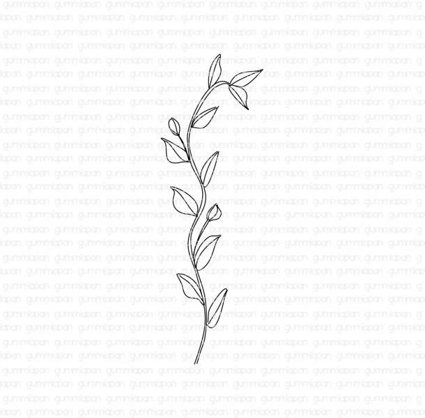 Gummiapan Gummistempel 20050102 - Pflanze Ranke Blume Garten Hintergrund Natur