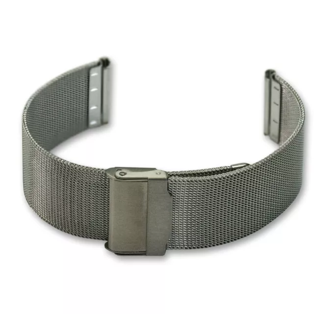 Fine Mesh Watch Bracelet Milanese Easy Adjusting Sliding Buckle Strap Steel Band