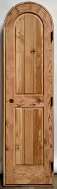 Rustic reclaimed lumber arched top PANTRY DOOR 23 X 80 4" jamb or U choose size 4