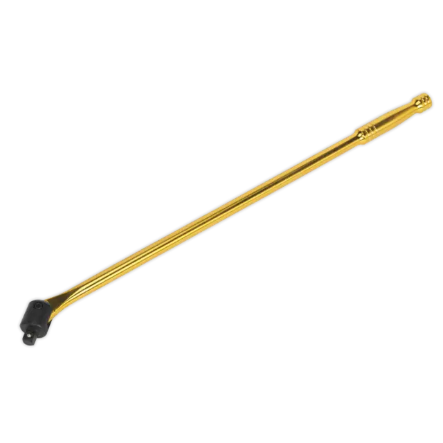 Q1BS SEALEY CHROME GOLD POWER BREAKER BAR 1/2 DR 600mm LONG CHROME VANADIUM