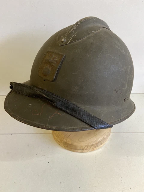 WW2 FRAN AIS CASQUE Adrian DP Mod le 26 Coiffe Jugulaire Helmet Casco ww2-fran-ais-casque-adrian-dp-mod-le-26-coiffe-jugulaire-helmet-casco