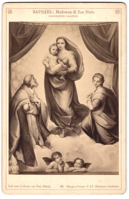 Fotografie F & O Brockmann´s Nachfolger, Ort unbekannt, Gemälde Madonna di San
