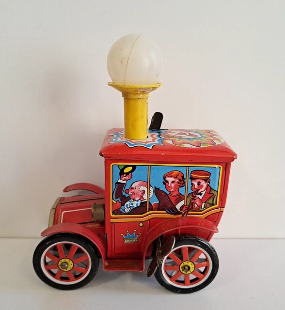 Voiture Circus Wamoo Des Années 1960 – Tôle Litho, France, Rare