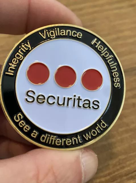 SECURITAS PRIVATE SECURITY Company Challenge Coin Northern New England ...