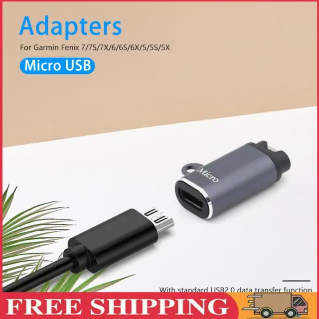 Micro USB Buchse Ladeadapter Stecker für Garmin Fenix ​​7/7S (Gerade)