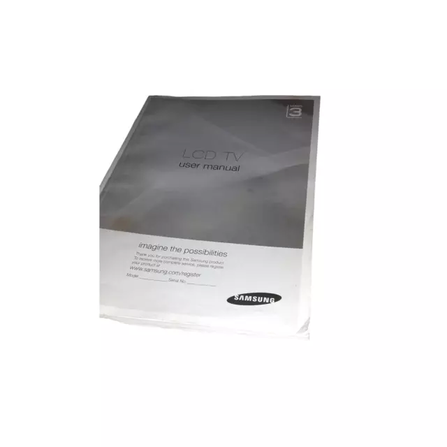 Samsung LCD TV Series 3 User Manual Instructions Booklet BN68-02589J-01 USED
