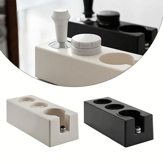Support Pour Porte-filtre De Machine à Café - Base En ABS Noir, 8,5 X 8,5 Cm, Tassage Main Libre
