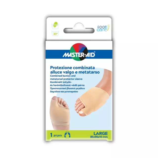 Master-Aid® Foot Care Protezione Combinata Alluce Valgo E Metatarso Misura Large